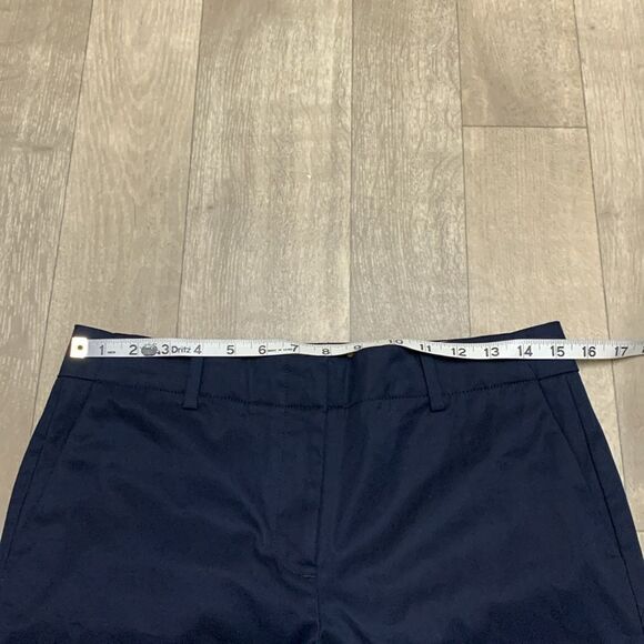 Womens Talbots Chelsea Straight Leg Navy Blue Crop Casual Work Pants - Picture 3 of 7